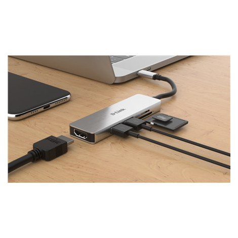 D-Link | 5-in-1 USB-C™ Hub with HDMI and SD/microSD Card Reader | DUB-M530 | USB Type-C - 3